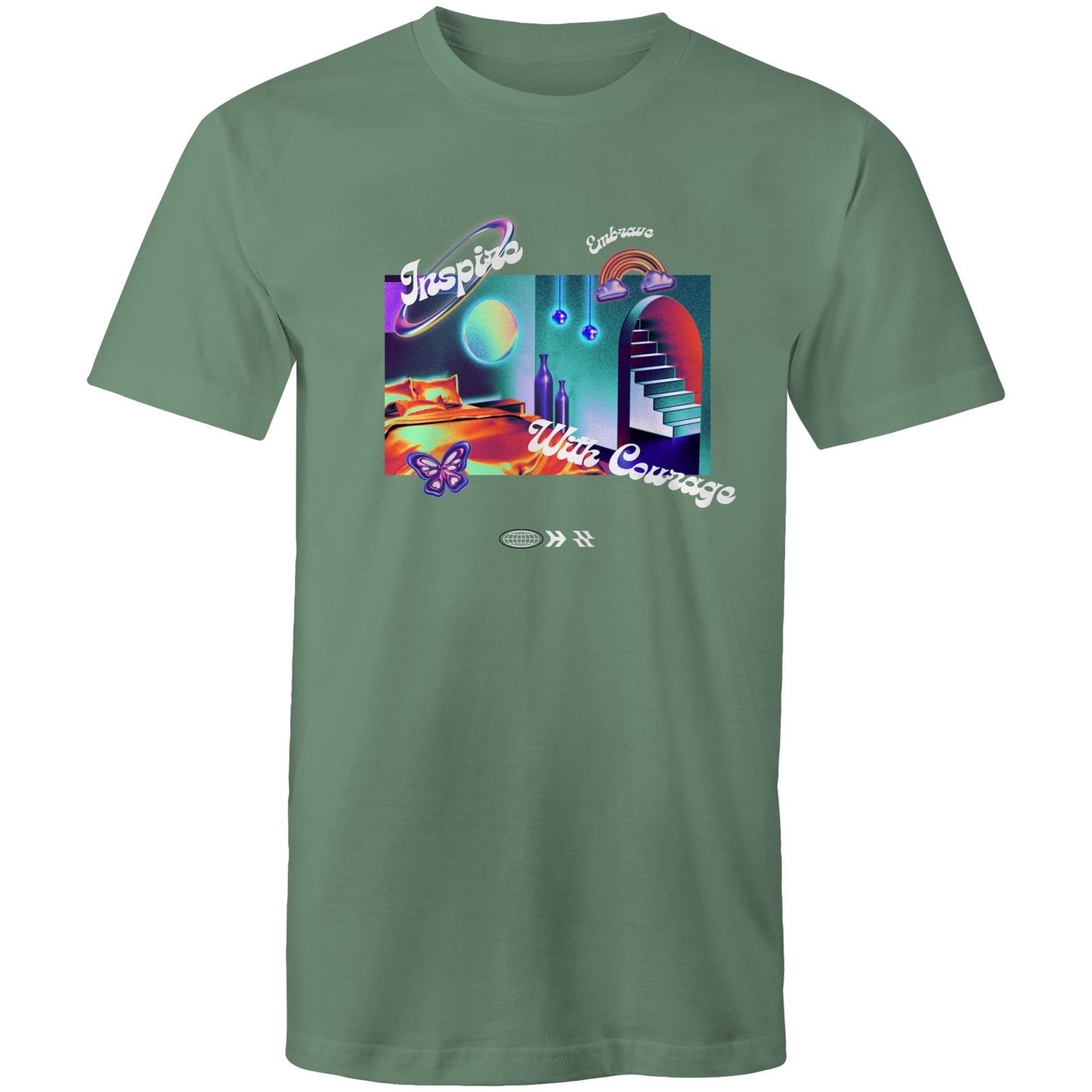 Retro Inspire With Courage Tee