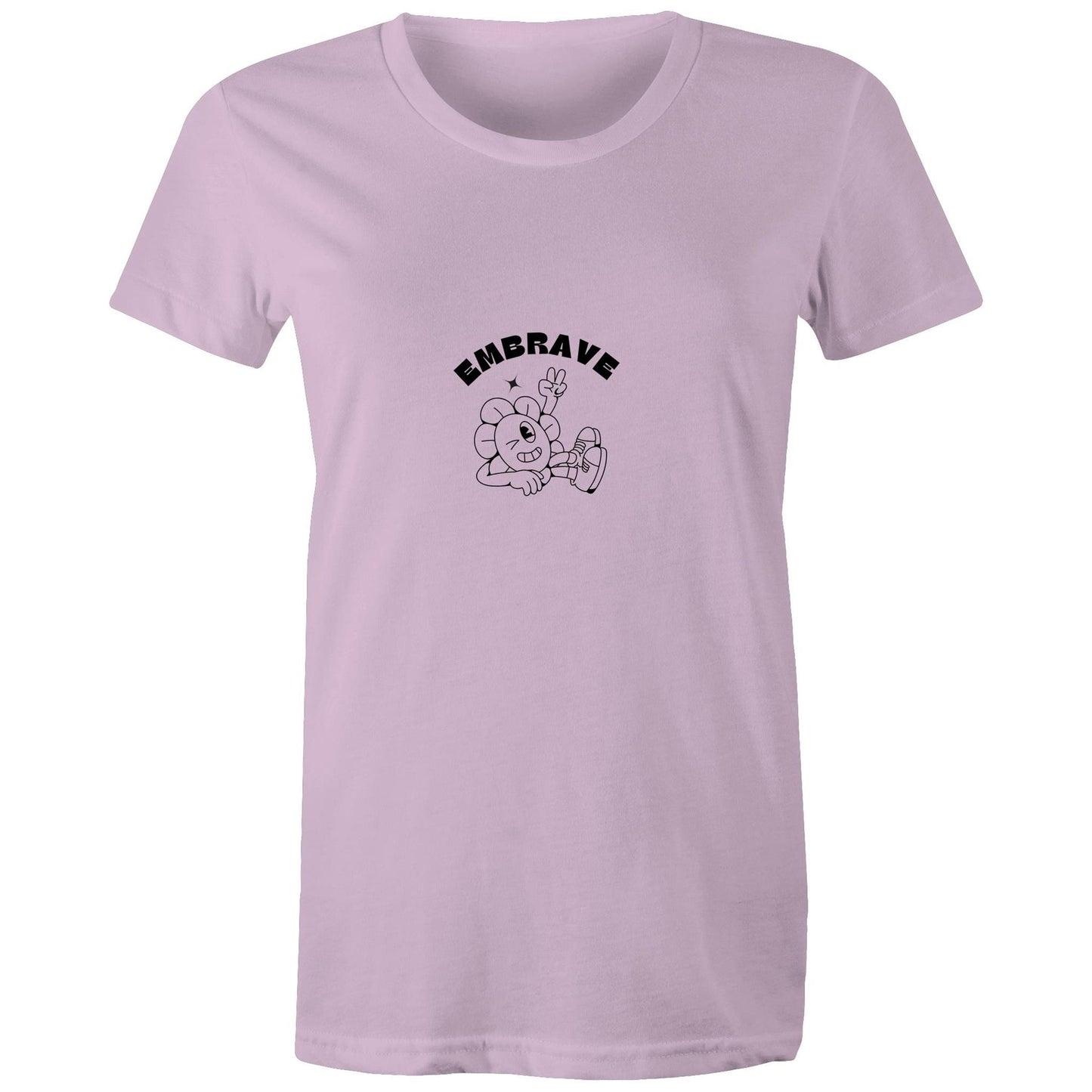 Women's Embrave Flower Guy Tee Round Neck
