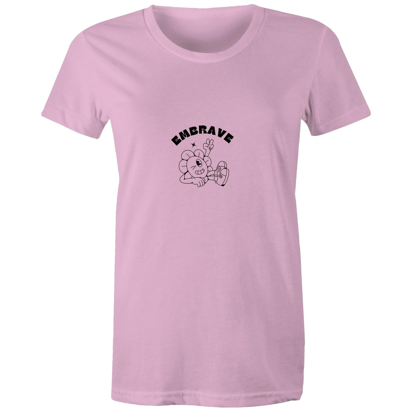 Women's Embrave Flower Guy Tee Round Neck