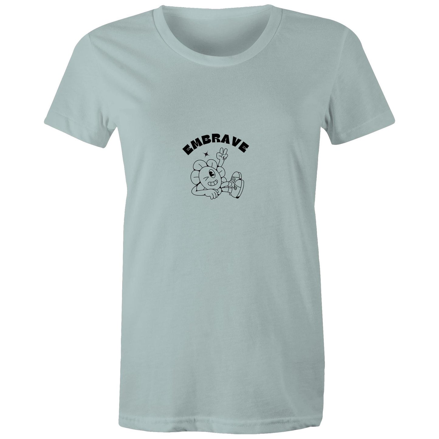 Women's Embrave Flower Guy Tee Round Neck