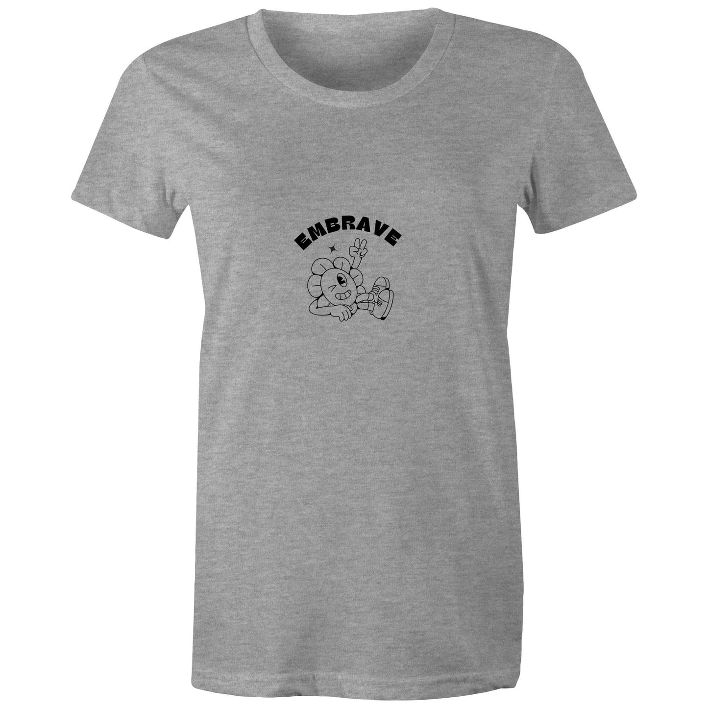 Women's Embrave Flower Guy Tee Round Neck