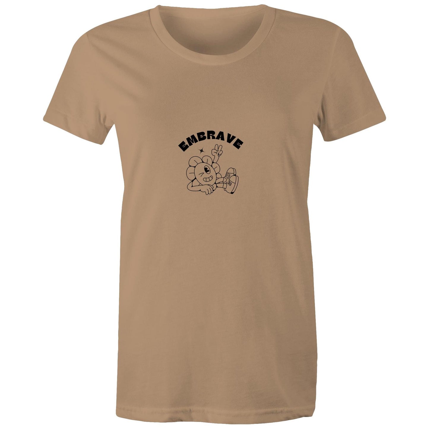 Women's Embrave Flower Guy Tee Round Neck