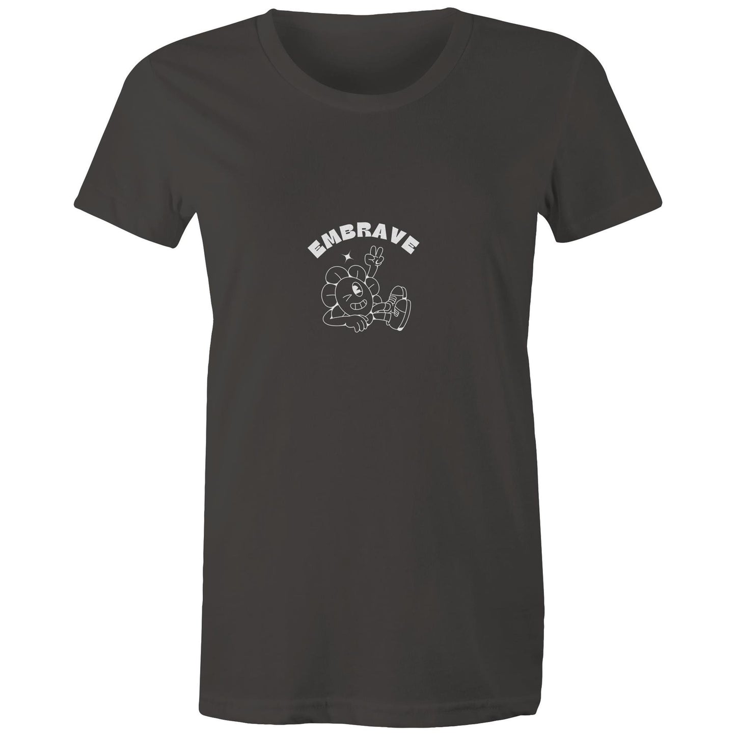 Women's Embrave Flower Guy Tee Round Neck