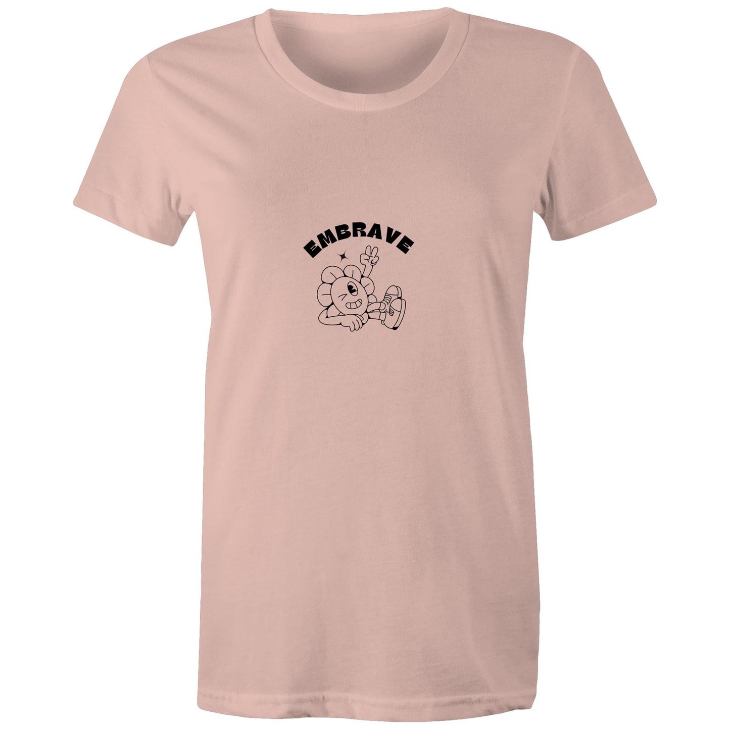 Women's Embrave Flower Guy Tee Round Neck