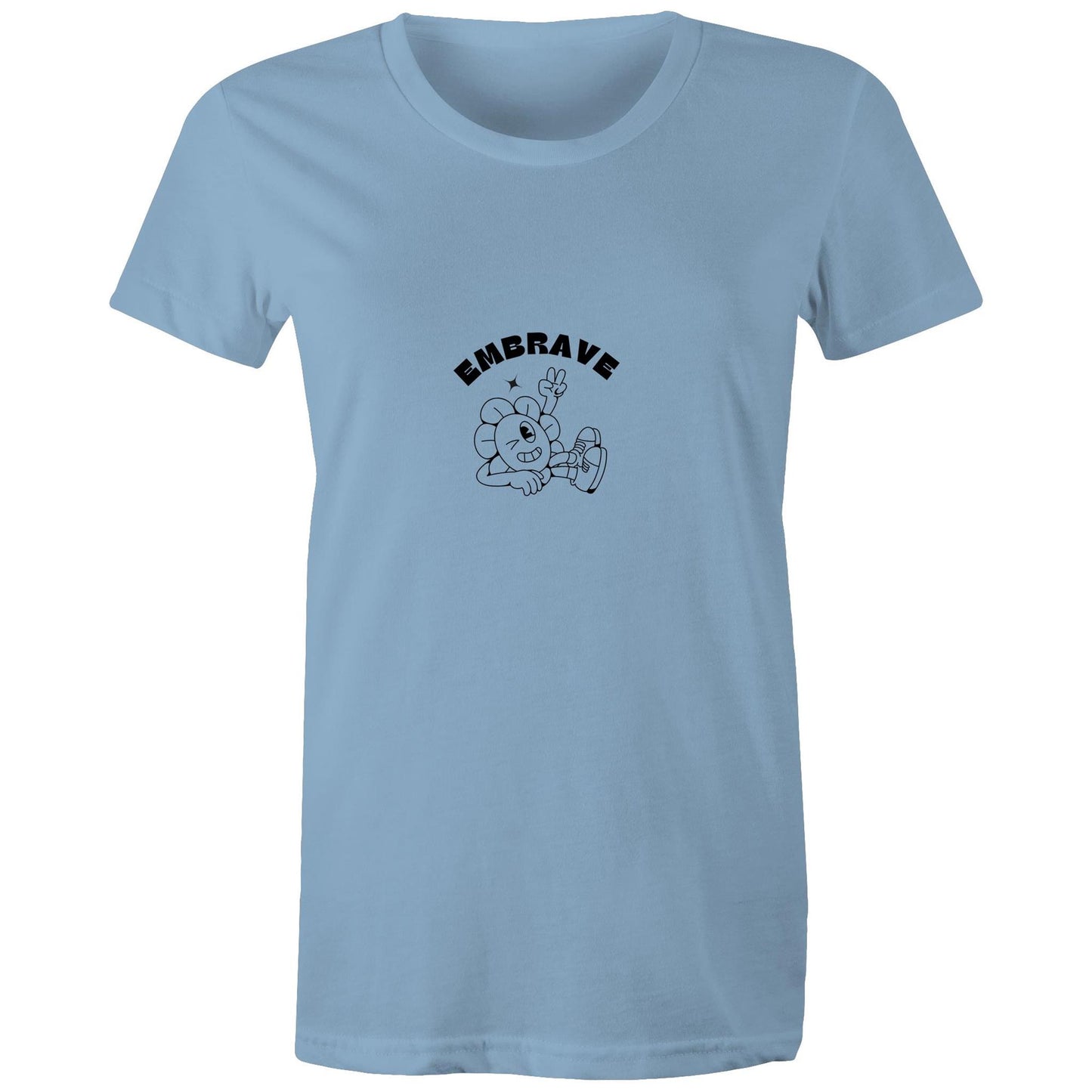 Women's Embrave Flower Guy Tee Round Neck