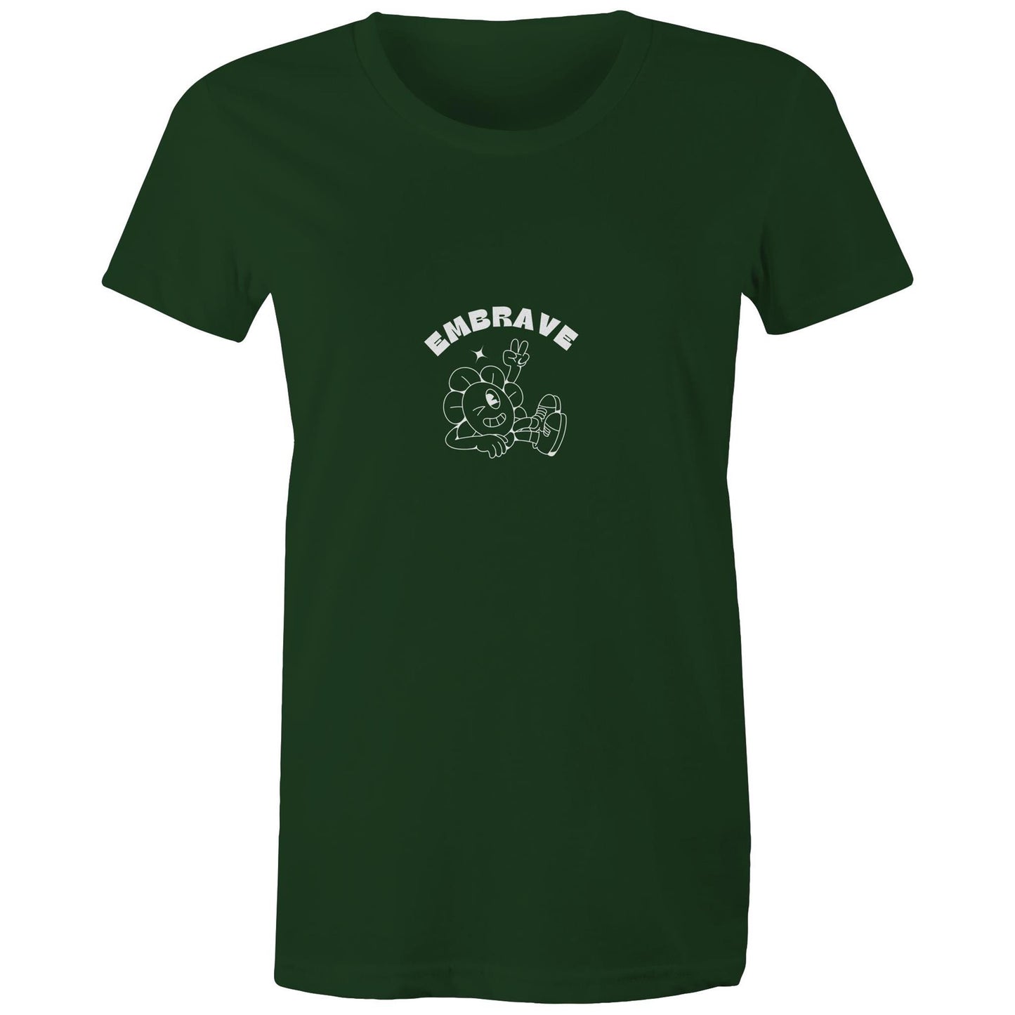 Women's Embrave Flower Guy Tee Round Neck