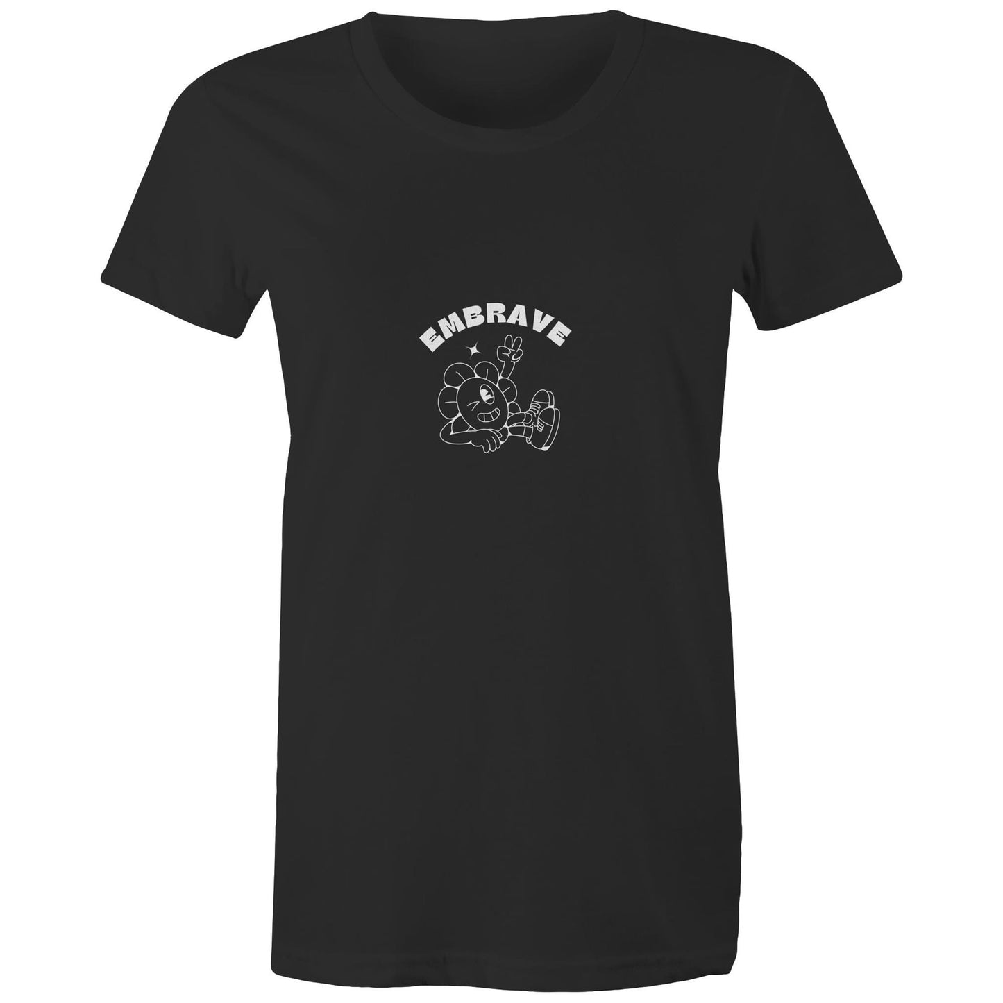 Women's Embrave Flower Guy Tee Round Neck