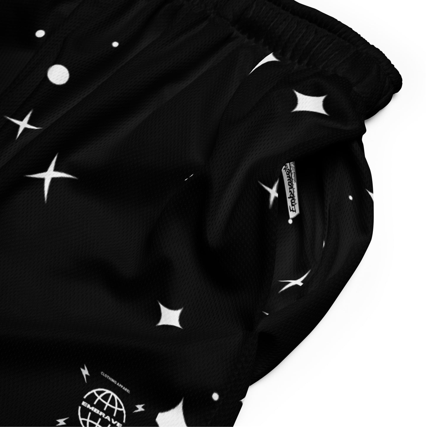 Embrave Black Star Mesh Shorts