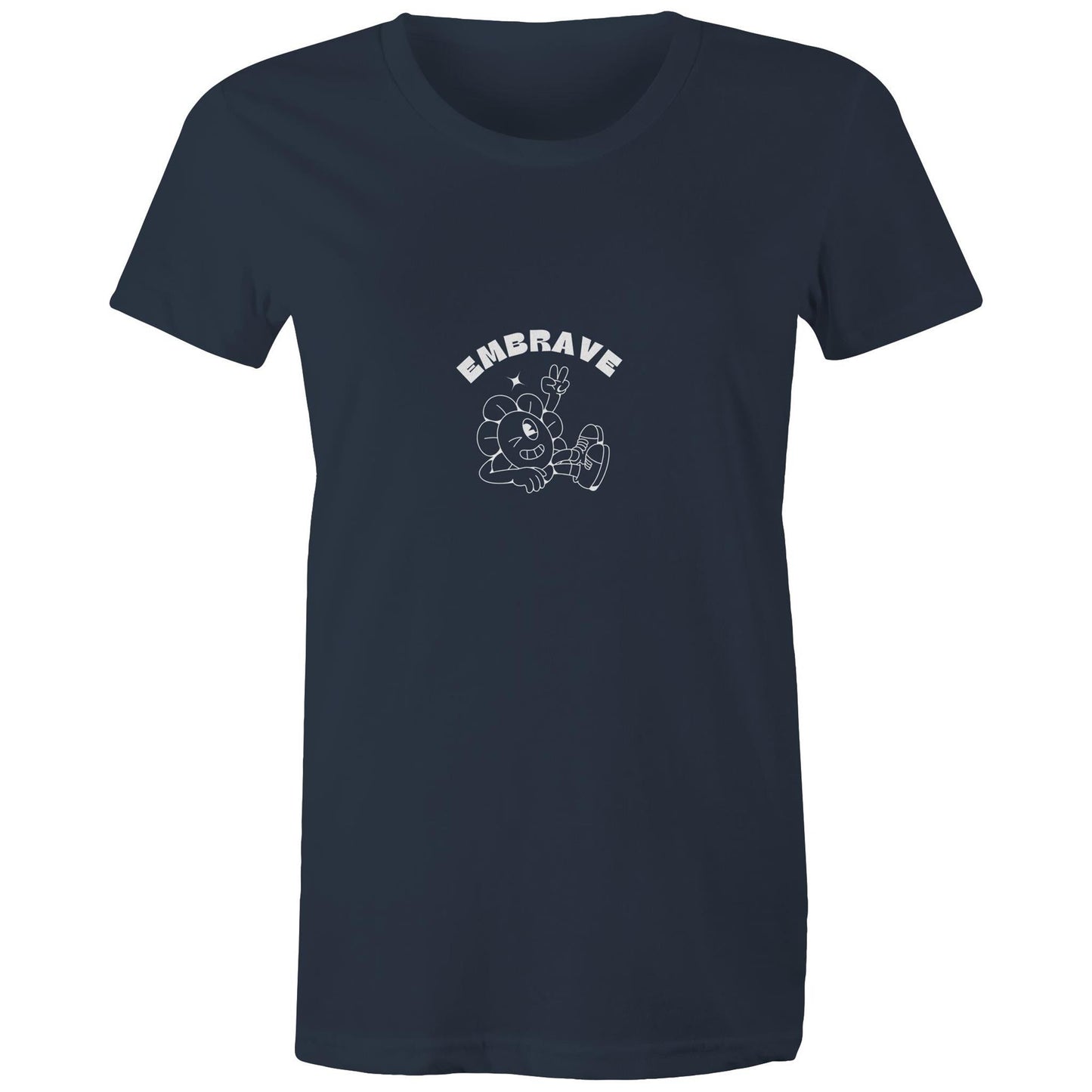 Women's Embrave Flower Guy Tee Round Neck