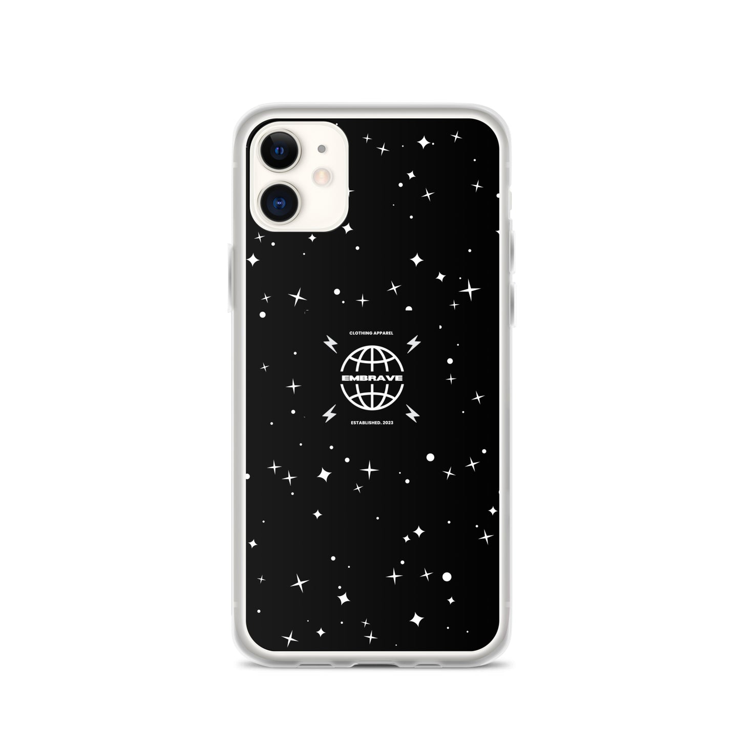 Embrave Black Star Clear iPhone Case