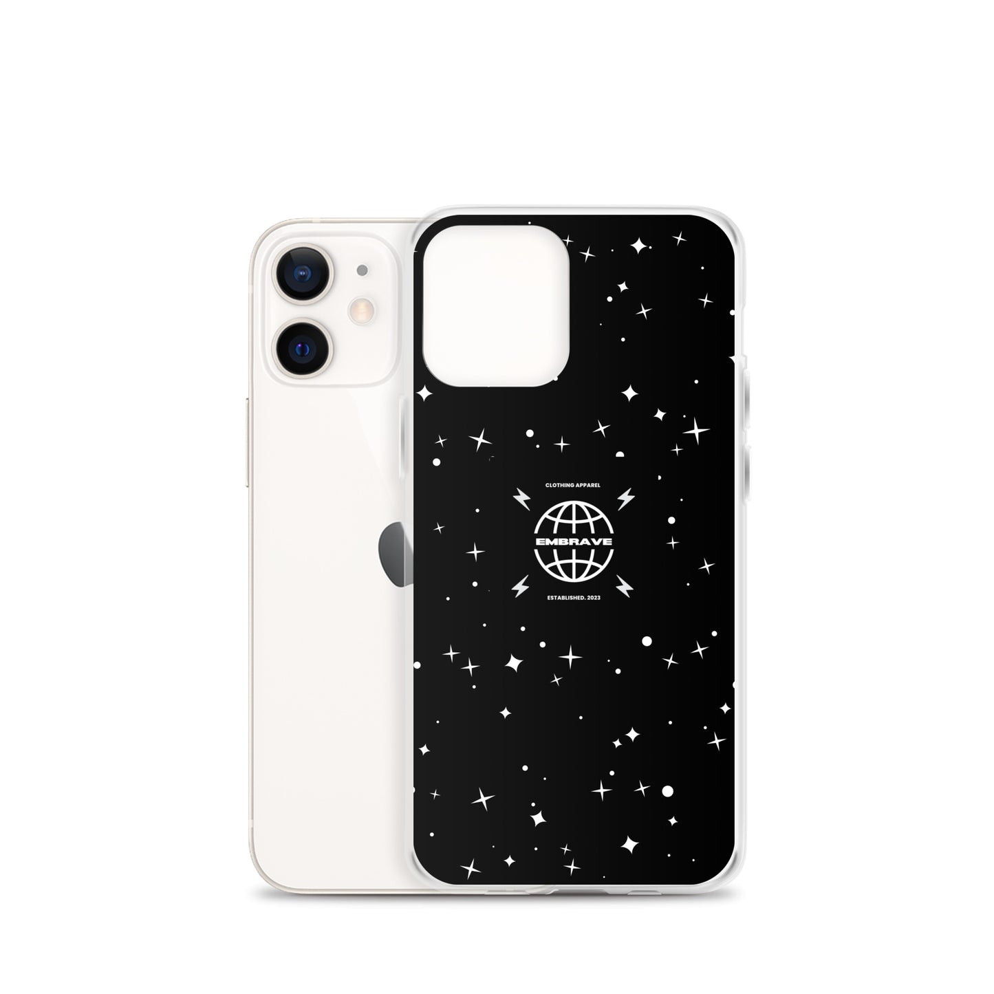 Embrave Black Star Clear iPhone Case