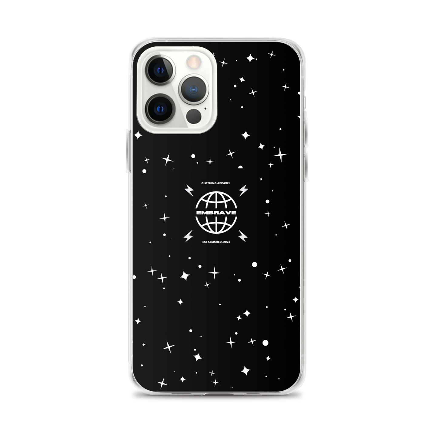 Embrave Black Star Clear iPhone Case