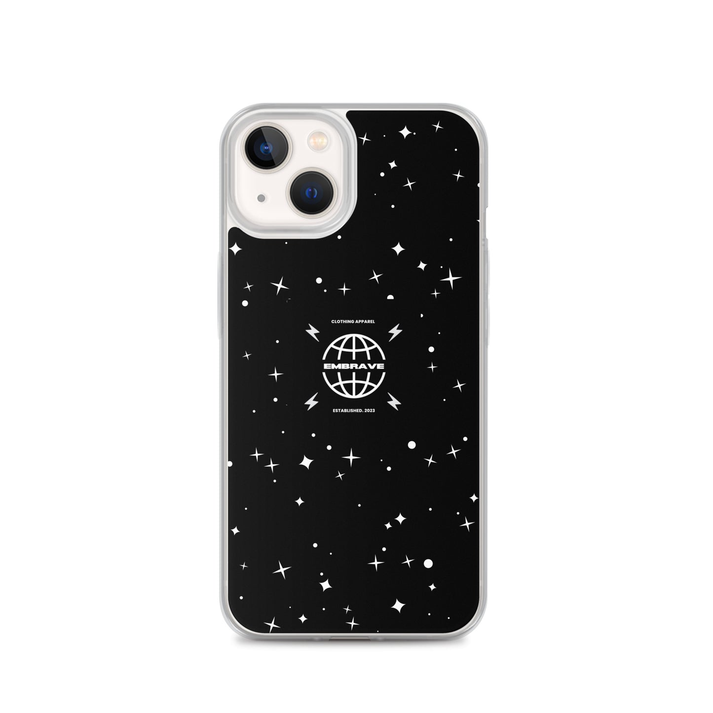 Embrave Black Star Clear iPhone Case