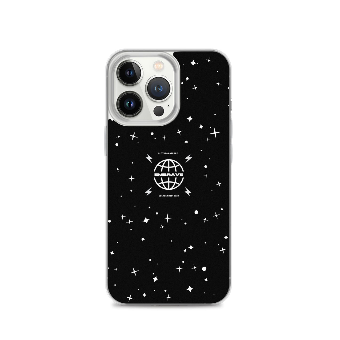 Embrave Black Star Clear iPhone Case