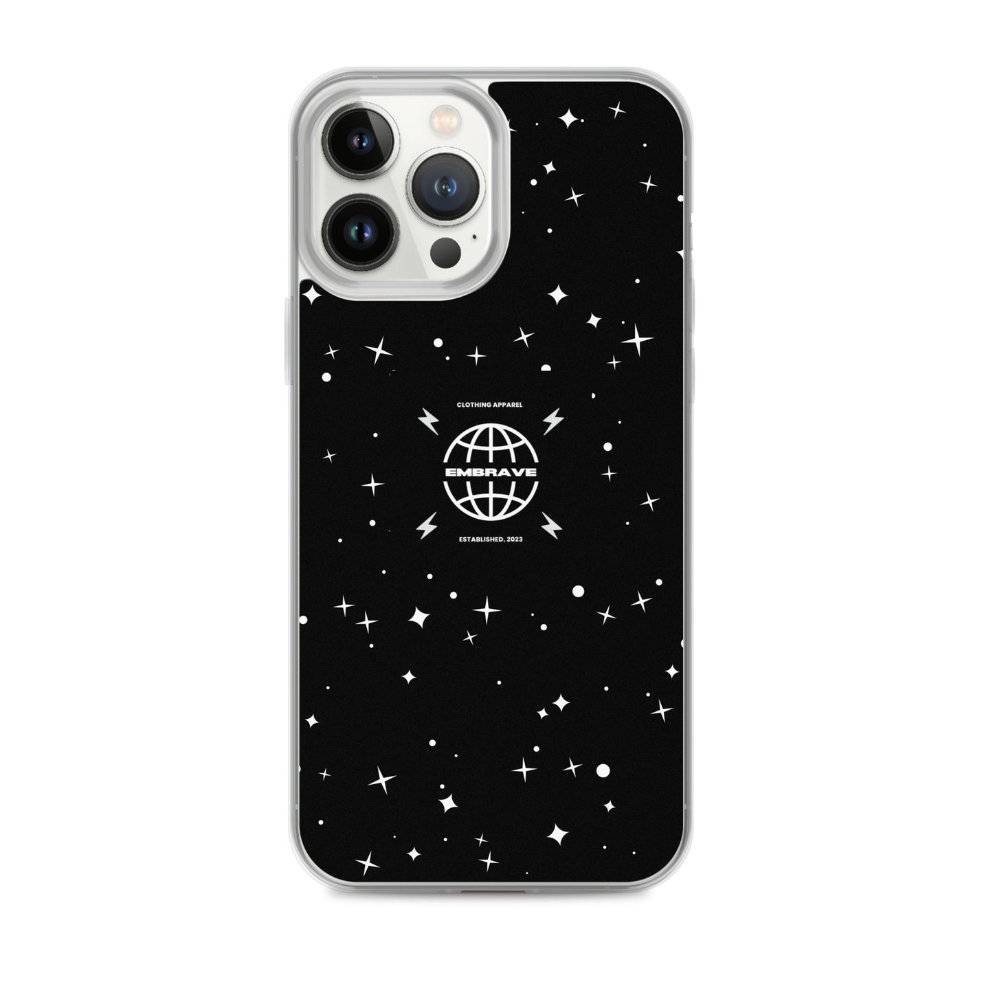 Embrave Black Star Clear iPhone Case