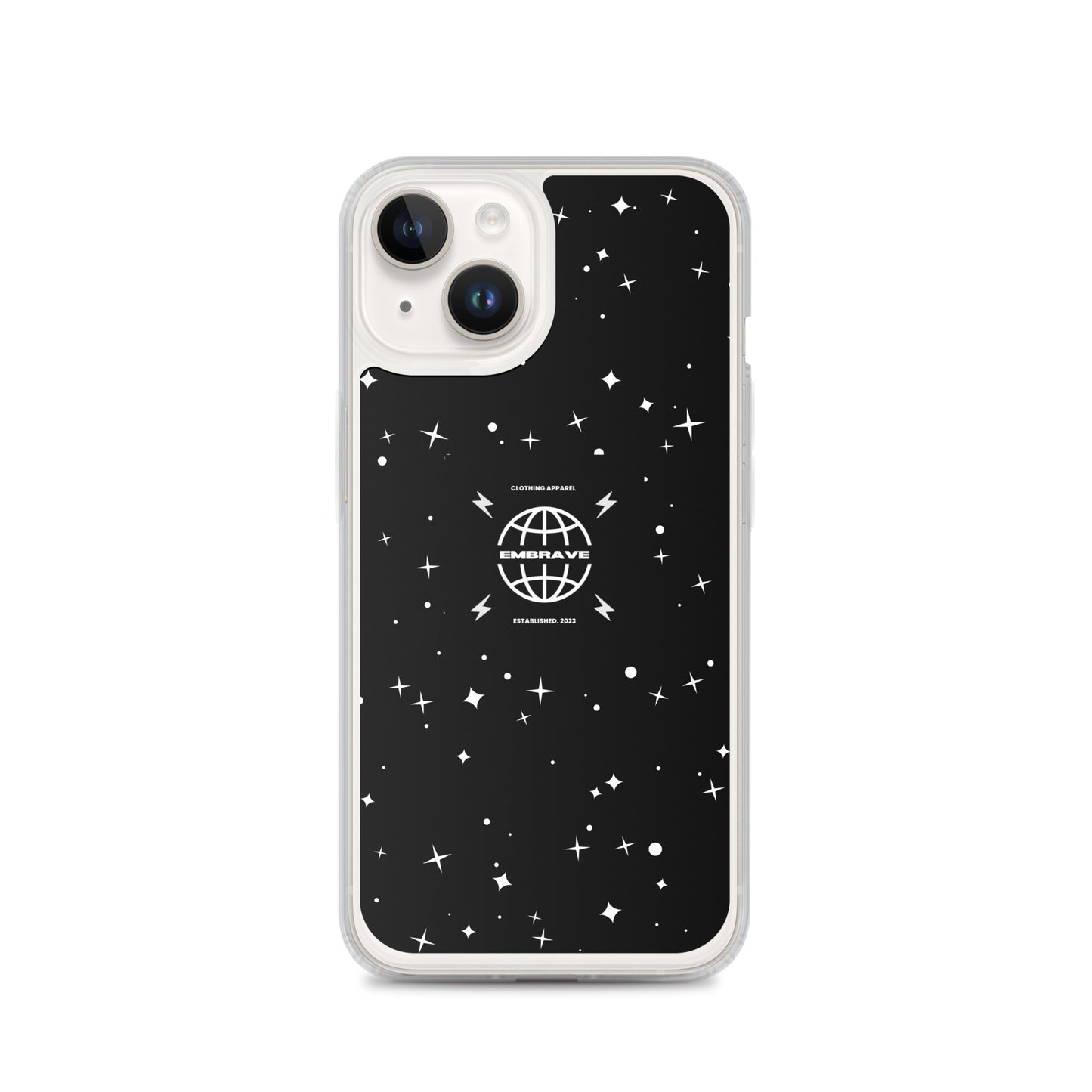 Embrave Black Star Clear iPhone Case