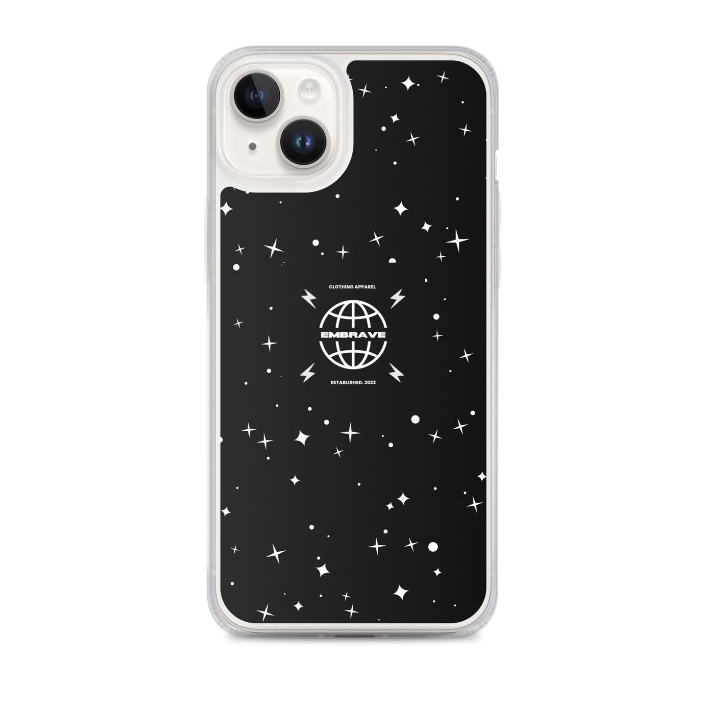 Embrave Black Star Clear iPhone Case