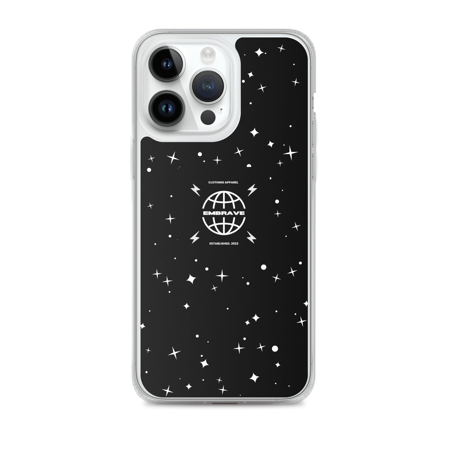 Embrave Black Star Clear iPhone Case