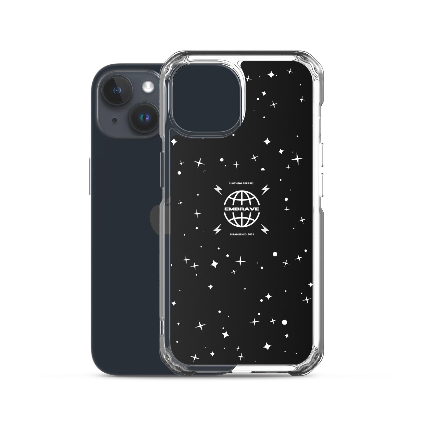 Embrave Black Star Clear iPhone Case