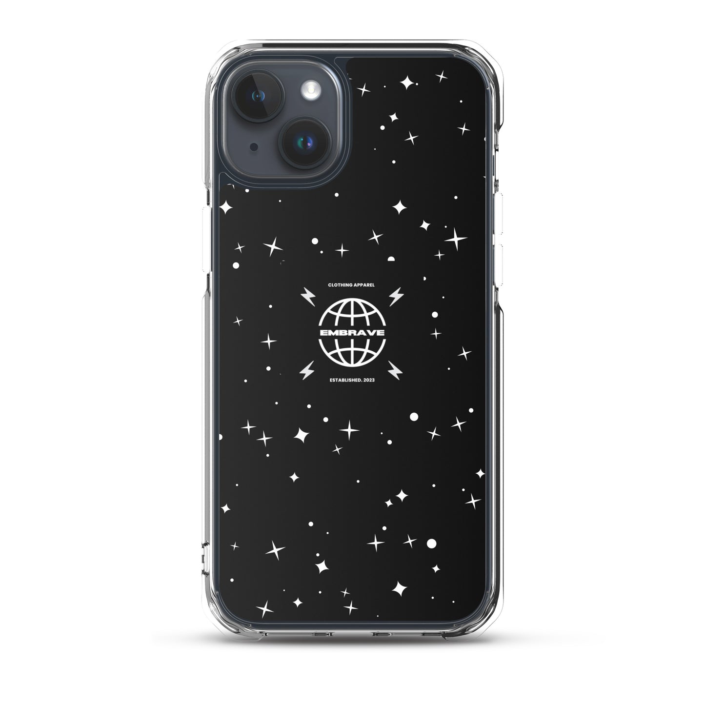 Embrave Black Star Clear iPhone Case