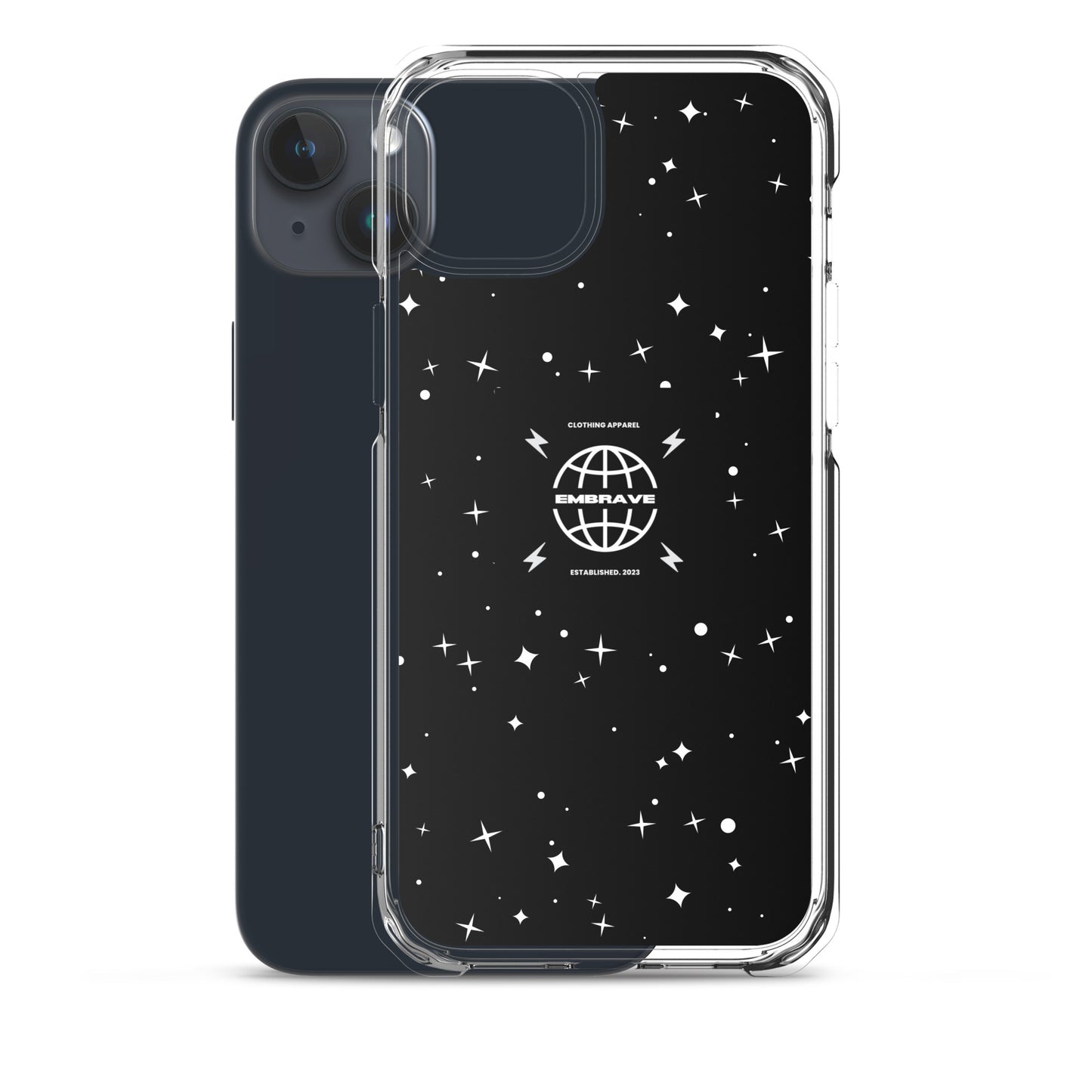 Embrave Black Star Clear iPhone Case