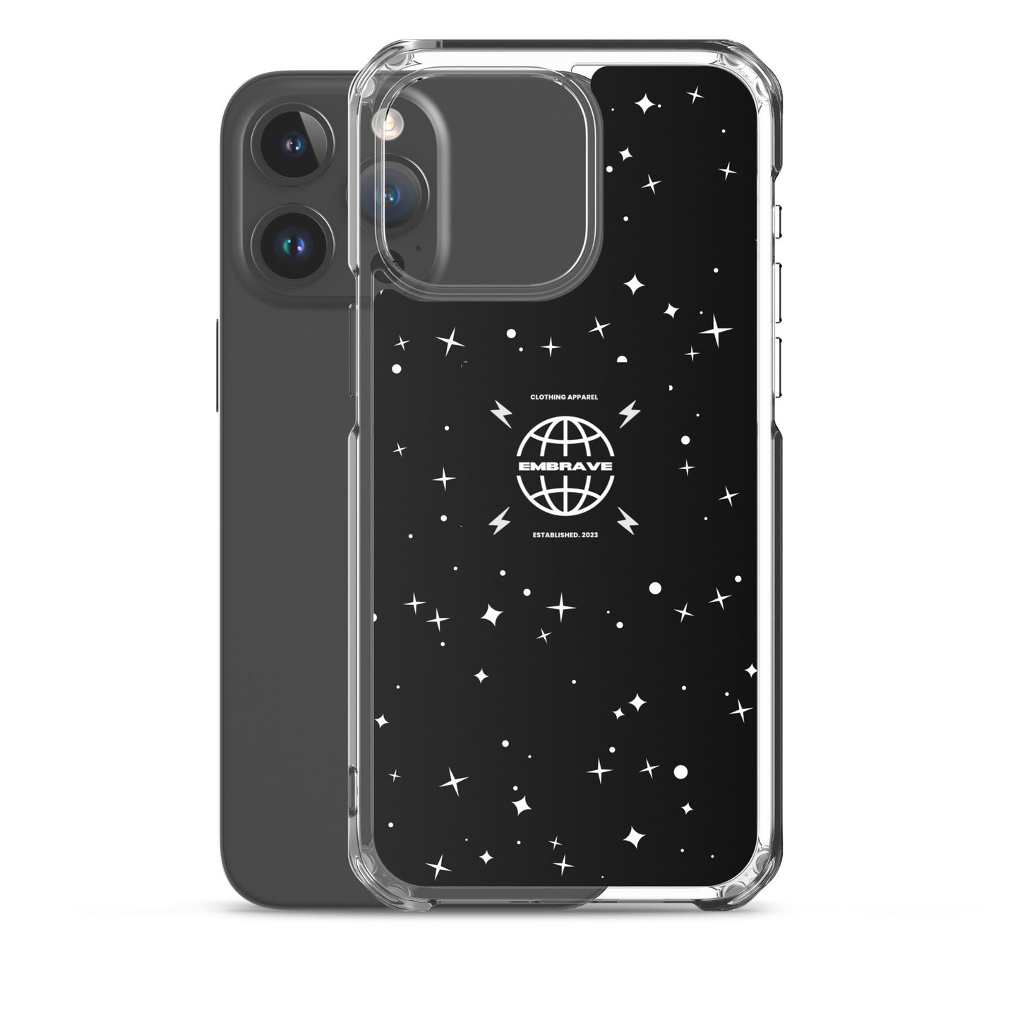 Embrave Black Star Clear iPhone Case