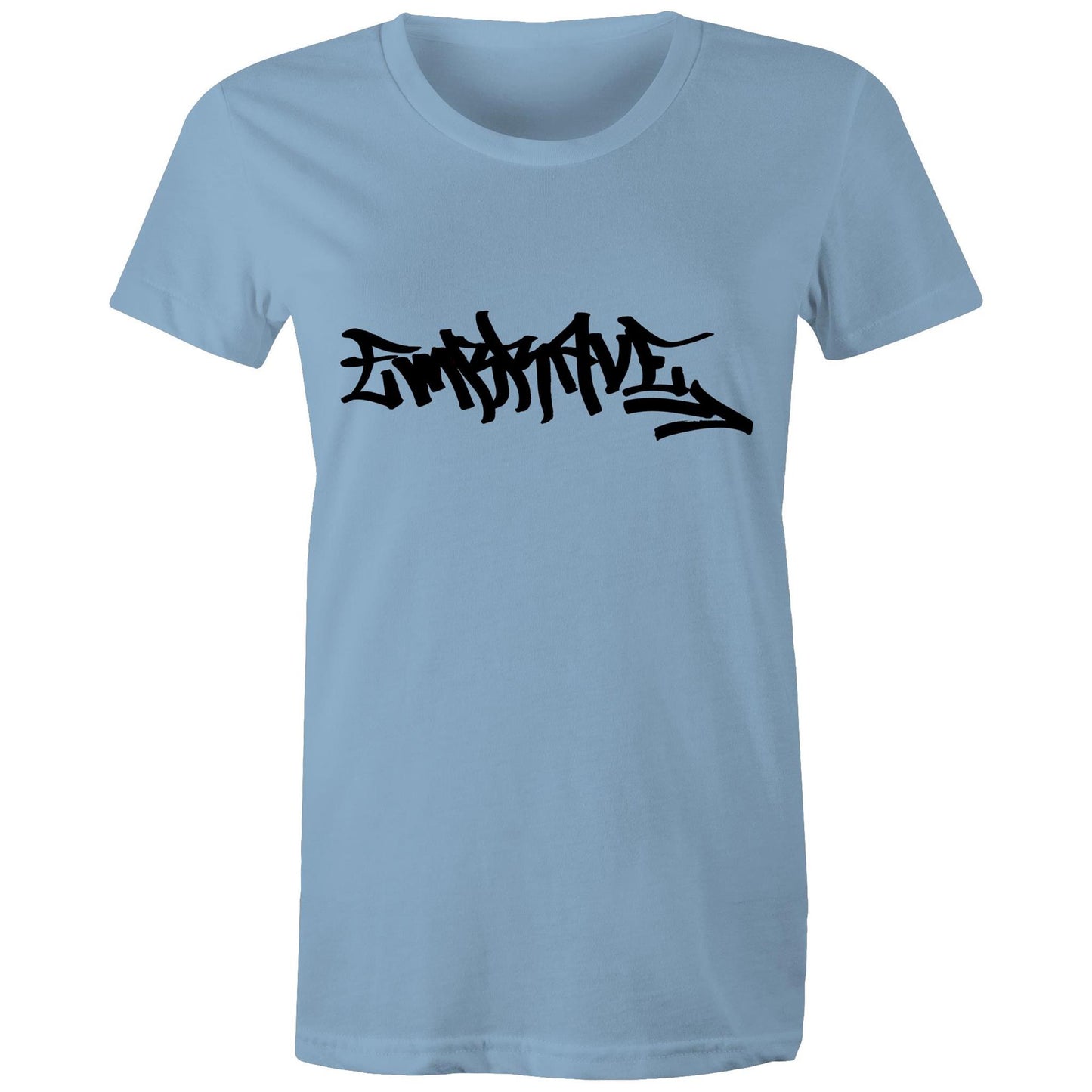 Women's Round Neck Graffiti Embrave Tee