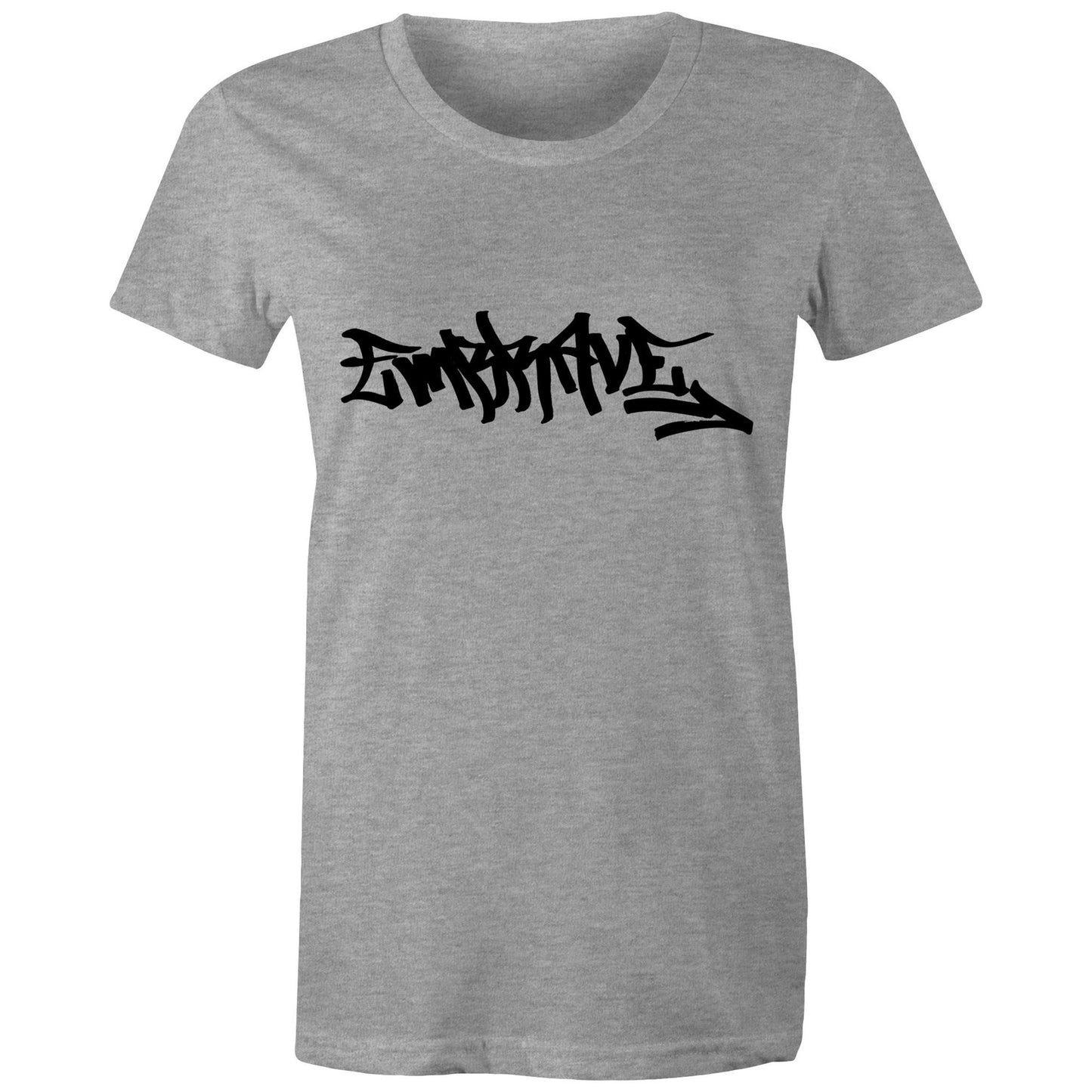 Women's Round Neck Graffiti Embrave Tee