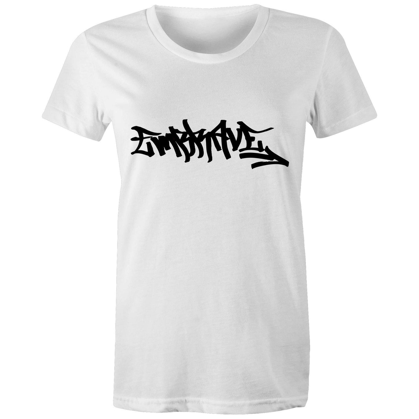 Women's Round Neck Graffiti Embrave Tee