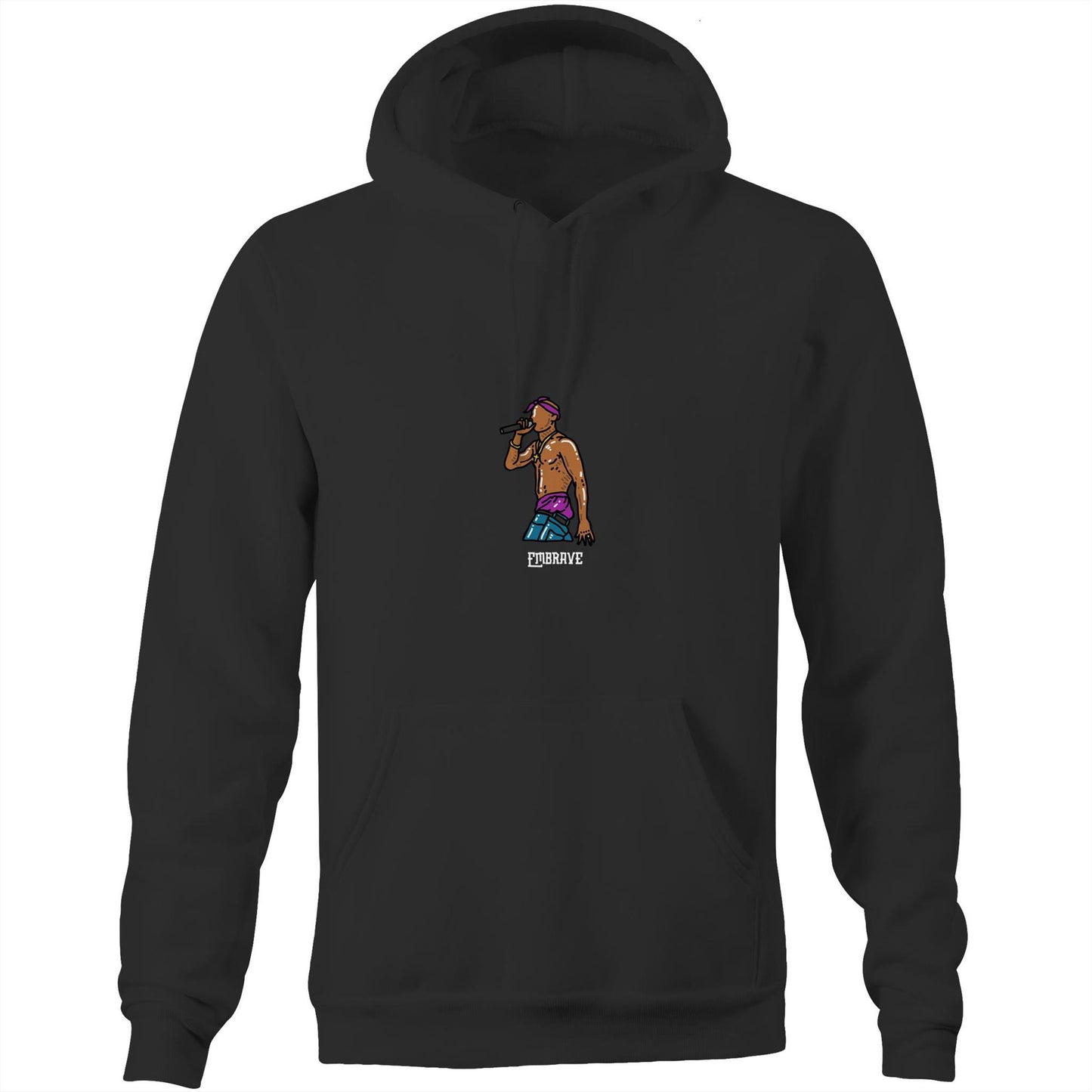 Coloured Embrave Tupac Pullover Hoodie