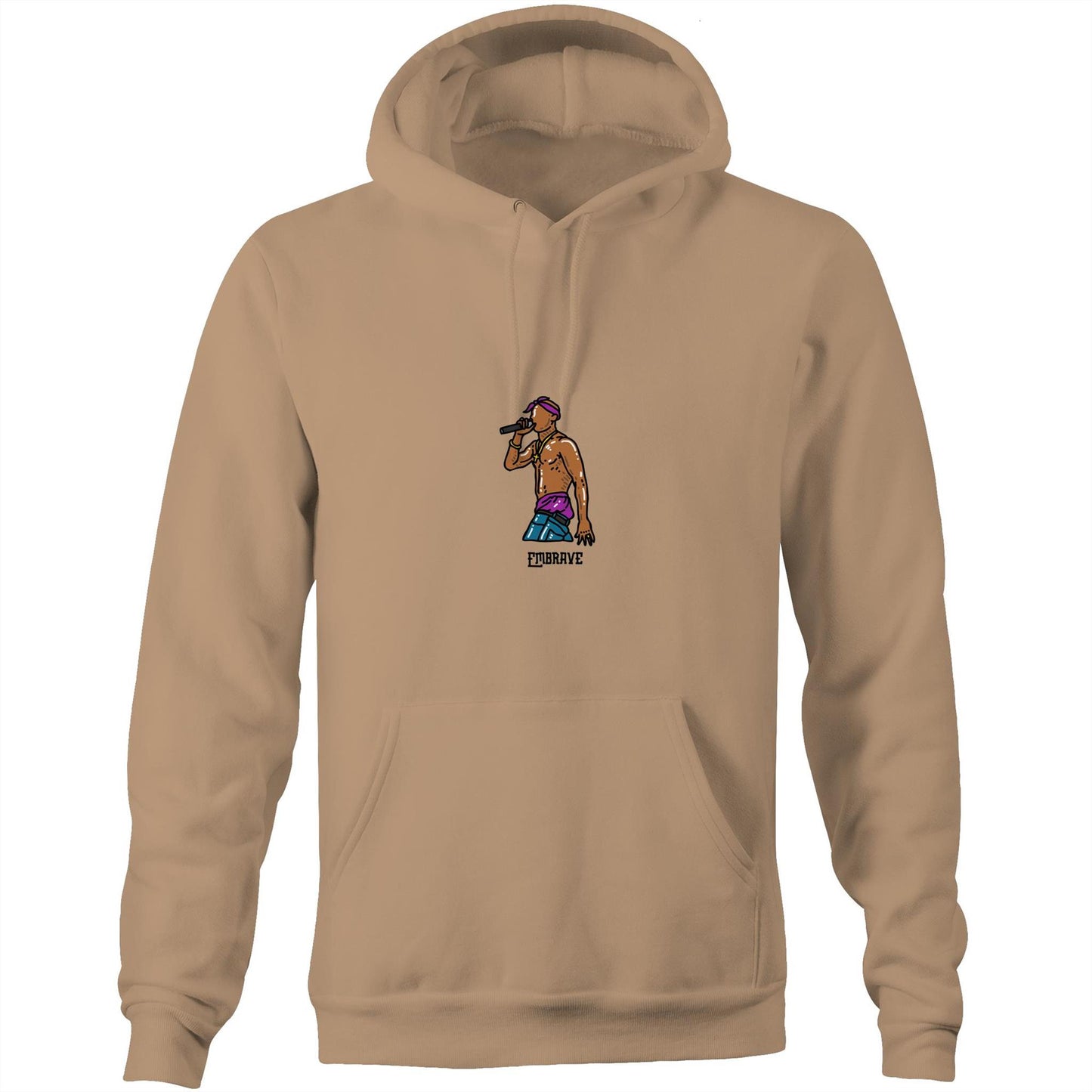 Coloured Embrave Tupac Pullover Hoodie