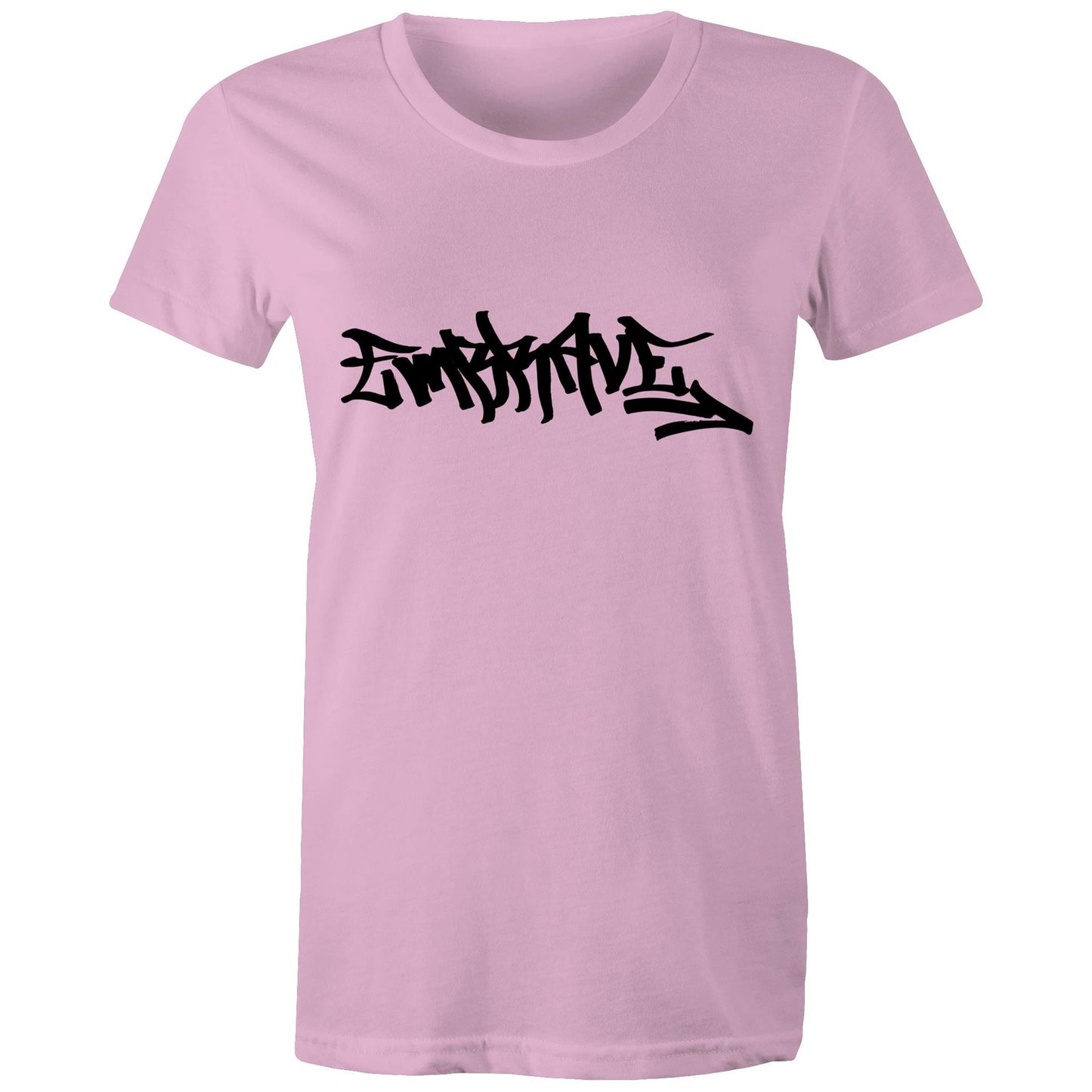 Women's Round Neck Graffiti Embrave Tee