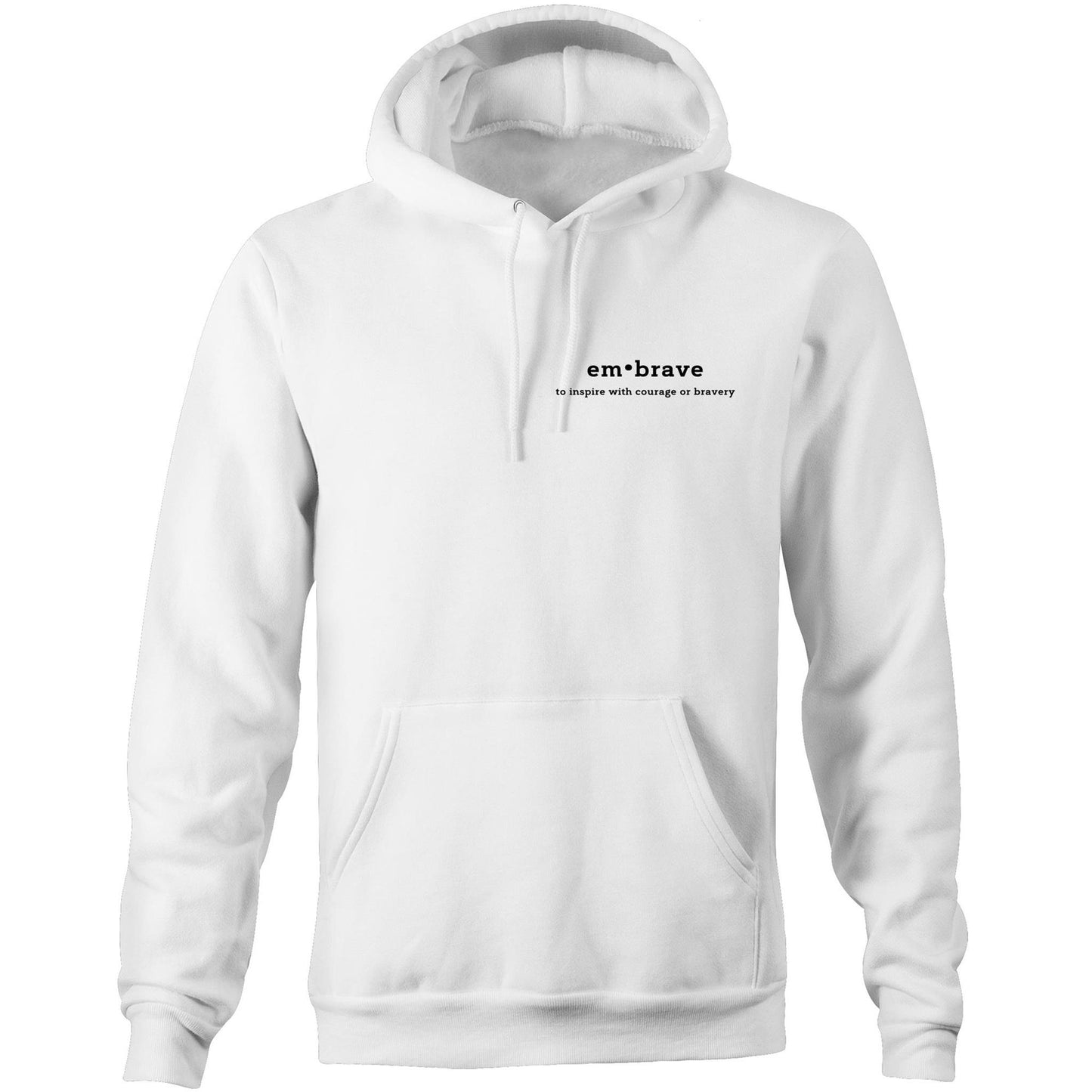 White Embrave Definition Pullover Hoodie