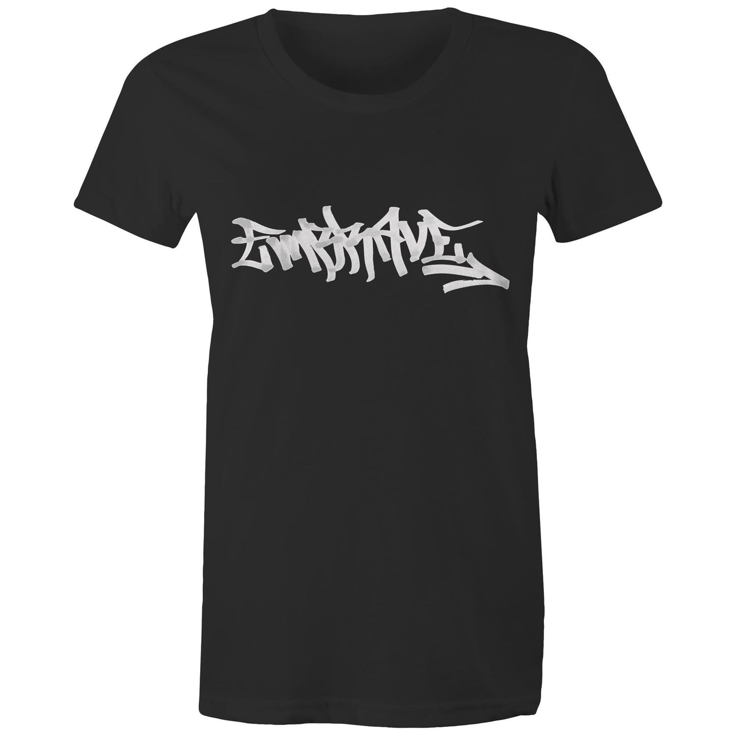 Women's Round Neck Graffiti Embrave Tee