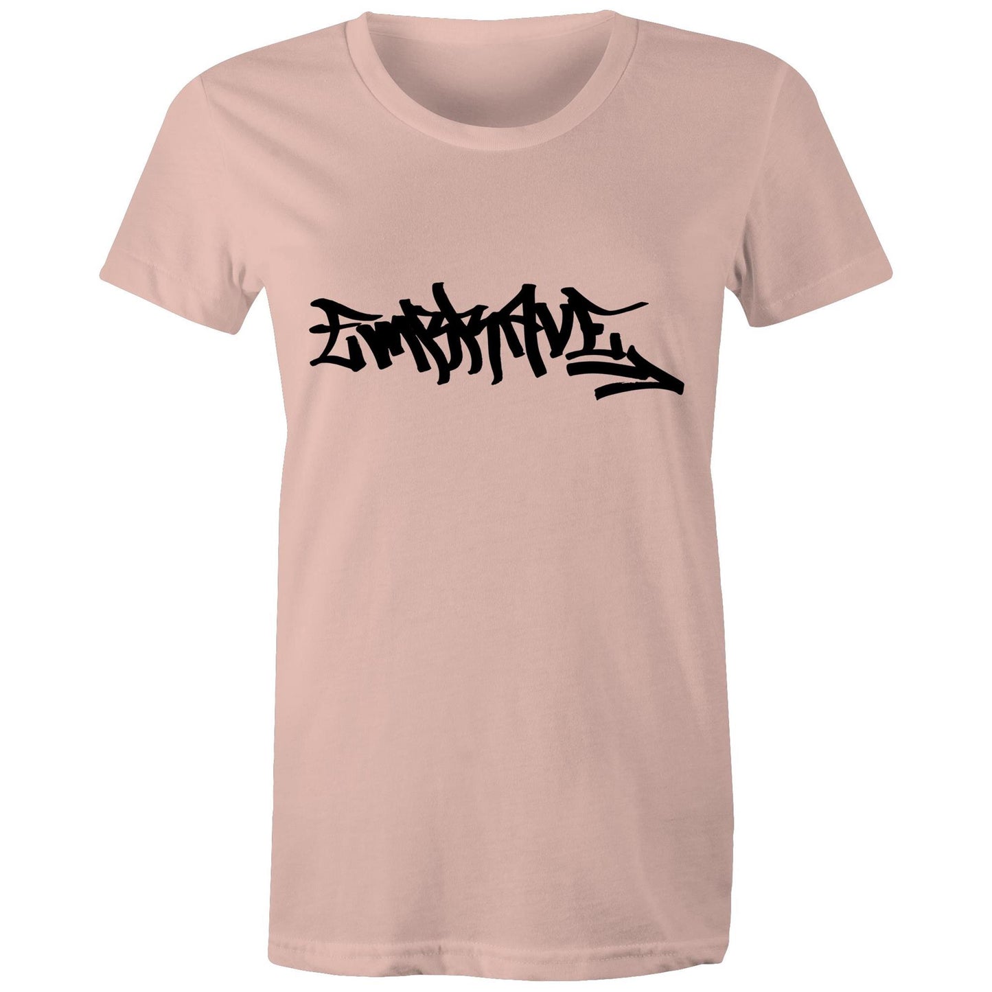 Women's Round Neck Graffiti Embrave Tee